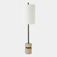 Surya GV Benson Benson Faux Travertine Buffet Lamp-Bronze 35"H x 9"W x 9"D Table Lighting