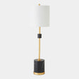 Surya GV Maximus Maximus Faux Marble Table Lamp-Black/Gold 35"H x 10"W x 10"D Table Lighting