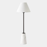 Surya GV Richmond Richmond Buffet Lamp-White/Bronze/White 35"H x 12"W x 12"D Table Lighting