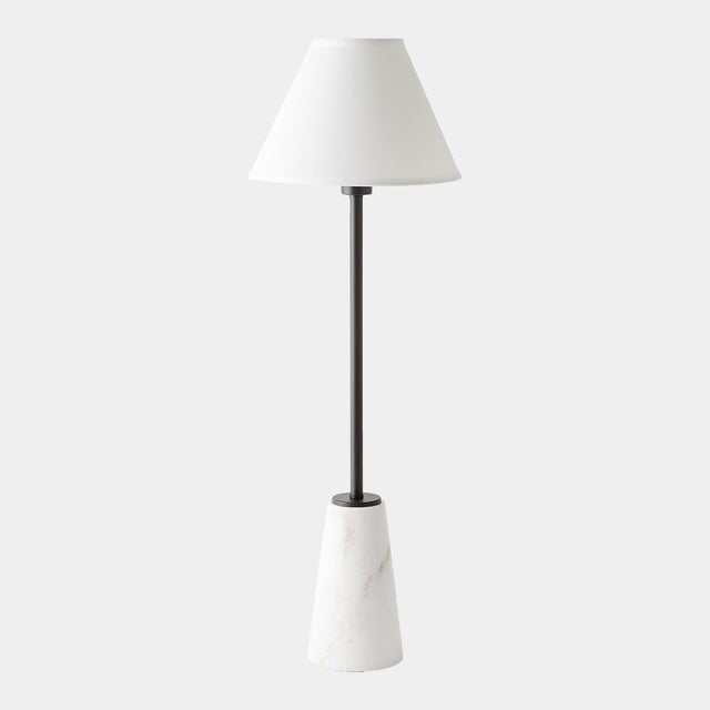Surya GV Richmond Richmond Buffet Lamp-White/Bronze/White 35"H x 12"W x 12"D Table Lighting
