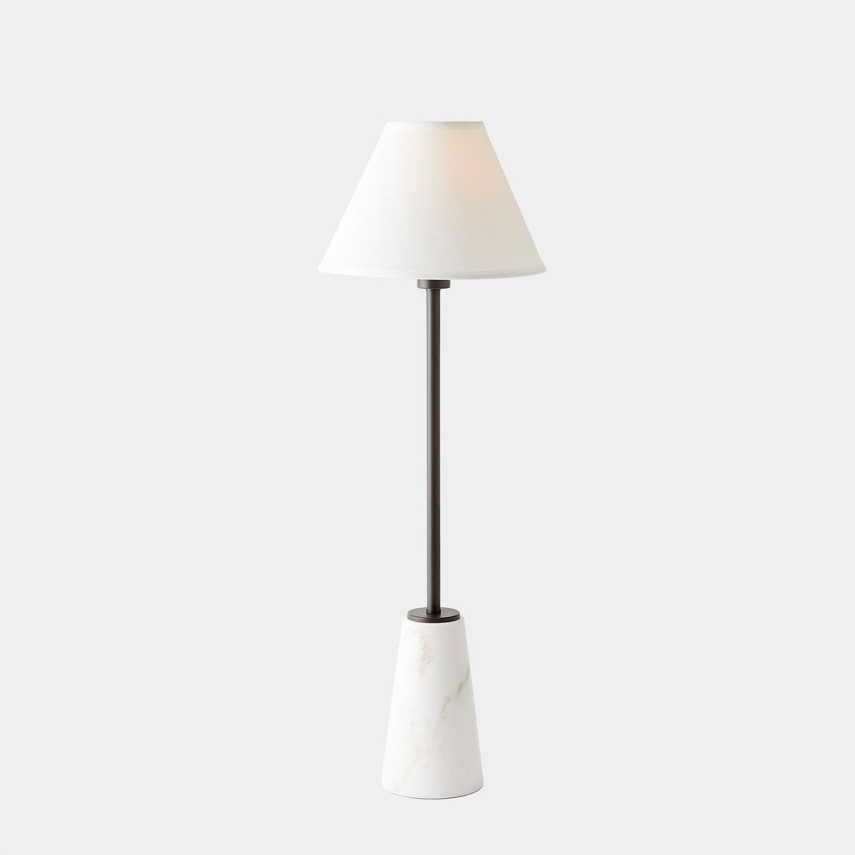 Surya GV Richmond Richmond Buffet Lamp-White/Bronze/White 35"H x 12"W x 12"D Table Lighting