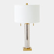 Surya GV Randall Randall Mercury Glass Table Lamp-Silver 28"H x 15"W x 15"D Table Lighting