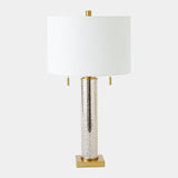 Surya GV Randall Randall Mercury Glass Table Lamp-Silver 28"H x 15"W x 15"D Table Lighting