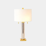 Surya GV Randall Randall Mercury Glass Table Lamp-Silver 28"H x 15"W x 15"D Table Lighting
