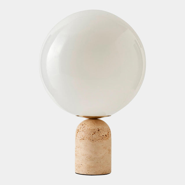 Surya GV Orb Orb Table Lamp-Travertine 18"H x 12"W x 12"D Table Lighting