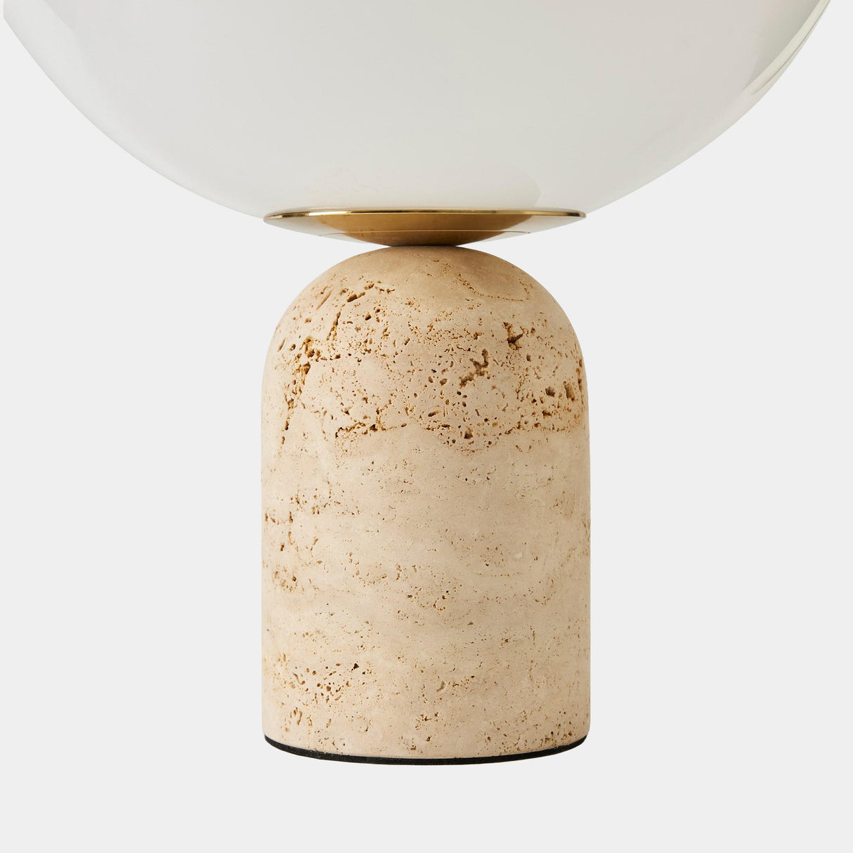 Surya GV Orb Orb Table Lamp-Travertine 18"H x 12"W x 12"D Table Lighting