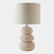 Surya GV Anna Anna Ceramic Lamp-Beige 27"H x 15"W x 15"D Table Lighting