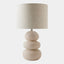 Surya GV Anna Anna Ceramic Lamp-Beige 27"H x 15"W x 15"D Table Lighting