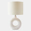 Surya GV Open Ring Open Ring Lamp-White 23"H x 13"W x 13"D Table Lighting
