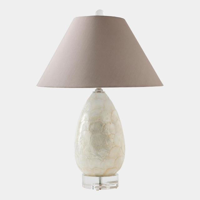 Surya GV Lydia Abalone Lydia Abalone Scaled Lamp-Gray 28"H x 20"W x 20"D Table Lighting