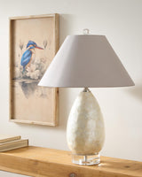 Surya GV Lydia Abalone Lydia Abalone Scaled Lamp-Gray 28"H x 20"W x 20"D Table Lighting