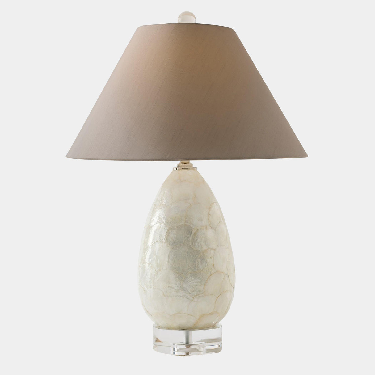 Surya GV Lydia Abalone Lydia Abalone Scaled Lamp-Gray 28"H x 20"W x 20"D Table Lighting