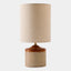 Surya GV Armen Armen Striped Ceramic Table Lamp-White Stripes 18"H x 9"W x 9"D Table Lighting