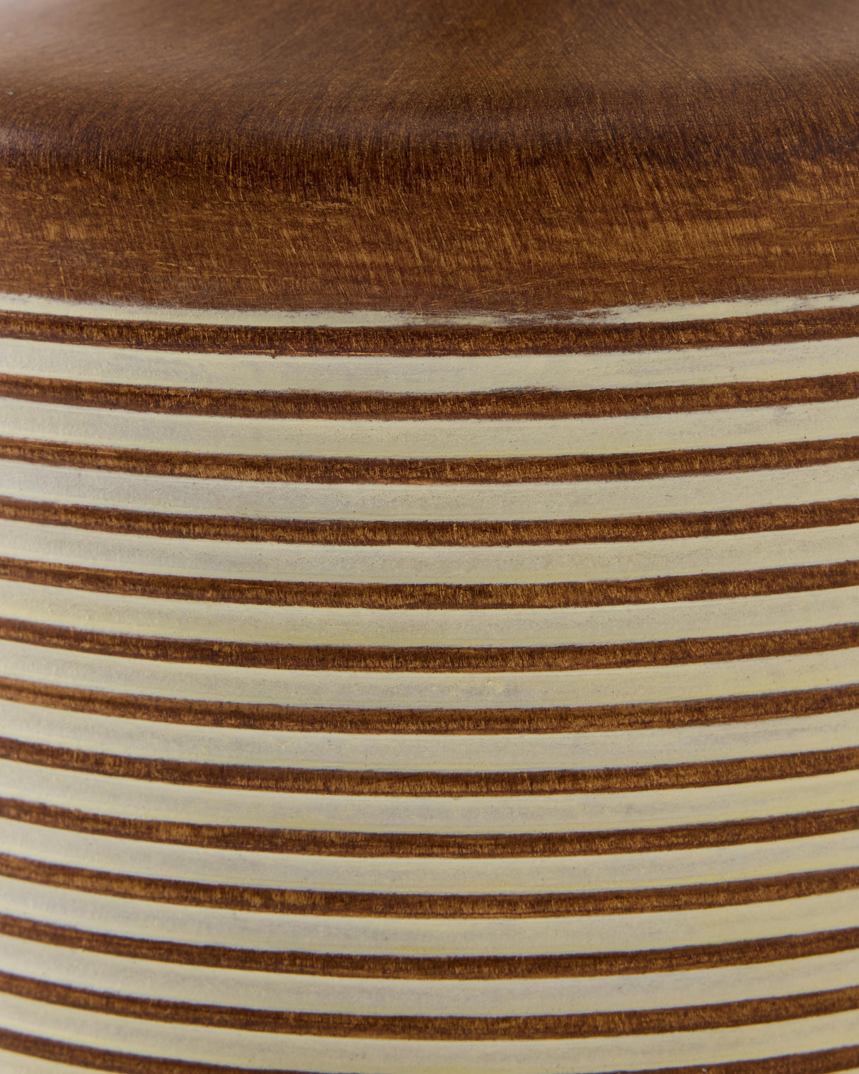 Surya GV Armen Armen Striped Ceramic Table Lamp-White Stripes 18"H x 9"W x 9"D Table Lighting