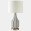 Surya GV Crandall Crandall Fluted Lamp-Gray 27"H x 15"W x 15"D Table Lighting