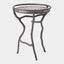 Surya GV Callan Callan Freeform Table-Bronze/Silver Travertine 22"H x 17"W x 17"D Accent Table
