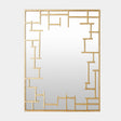 Surya GV Jasmine Jasmine Wall Mirror-Gold Leaf 40"H x 30"W x 1"D Mirror
