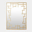 Surya GV Jasmine Jasmine Wall Mirror-Gold Leaf 40"H x 30"W x 1"D Mirror