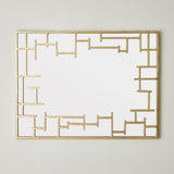 Surya GV Jasmine Jasmine Wall Mirror-Gold Leaf 40"H x 30"W x 1"D Mirror