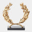 Surya GV Laurel Wreath Laurel Wreath Sculpture-Gold Leaf 13"H x 4"W x 13"D Decorative Sculpture