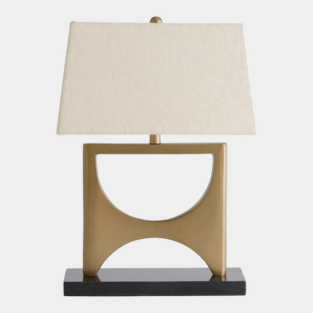 Surya GV Eta Eta Table Lamp-Antique Brass 22"H x 9"W x 15"D Table Lighting
