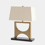 Surya GV Eta Eta Table Lamp-Antique Brass 22"H x 9"W x 15"D Table Lighting