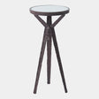 Surya GV Gamgee Gamgee Round Drink Table-Antique Bronze 23"H x 11"W x 11"D Accent Table