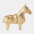 Surya GV Funny Fig Funny Fig Horse-Gold 10"H x 3"W x 10"D Decorative Sculpture