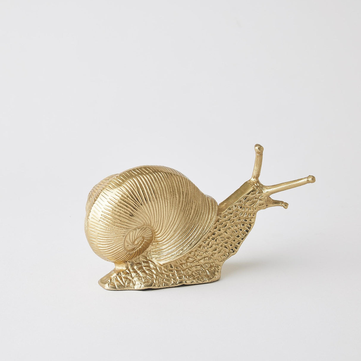 Surya GV Slowcoach Slowcoach Snail-Gold 6"H x 4"W x 10"D Decorative Sculpture