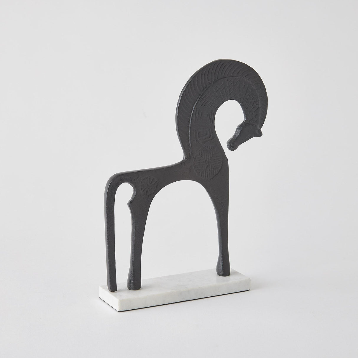 Surya GV Deco Deco Horse-Black 13"H x 3"W x 11"D Decorative Sculpture