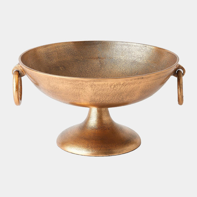 Surya GV Supreet Supreet Handles Bowl-Antique Brass 9"H x 16"W x 18"D Decorative Bowl