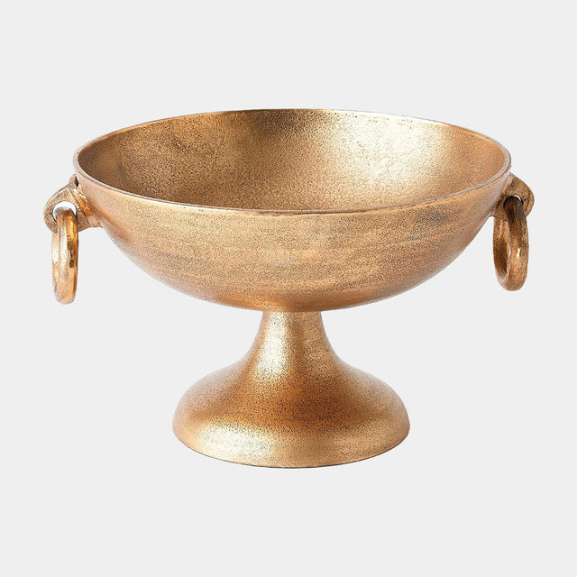 Surya GV Supreet Supreet Handles Bowl-Antique Brass 8"H x 12"W x 14"D Decorative Bowl
