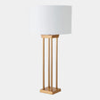 Surya GV Four Pillar Four Pillar Table Lamp-Satin Brass 32"H x 16"W x 16"D Table Lighting