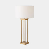 Surya GV Four Pillar Four Pillar Table Lamp-Satin Brass 32"H x 16"W x 16"D Table Lighting