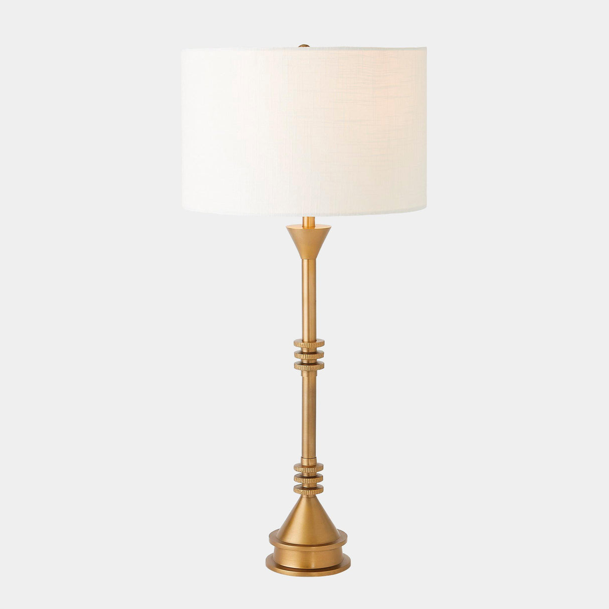 Surya GV Gear Gear Table Lamp-Antique Brass 31"H x 14"W x 14"D Table Lighting