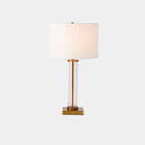 Surya GV Franklin Franklin Glass Tube Table Lamp-Antique Brass 20"H x 12"W x 12"D Table Lighting