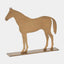 Surya GV Horse Sculpture Horse Sculpture-Antique Brass 9"H x 3"W x 10"D Decorative Sculpture