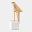 Surya GV Origami Perched Origami Bird-Gold 13"H x 4"W x 7"D Decorative Sculpture