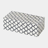 Surya GV Moroccan Moroccan Resin Box-Black/White-Med 4"H x 5"W x 10"D Box