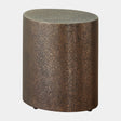Surya GV Arwen Arwen Texture Drum Table-Champagne 15"H x 14"W x 12"D Accent Table
