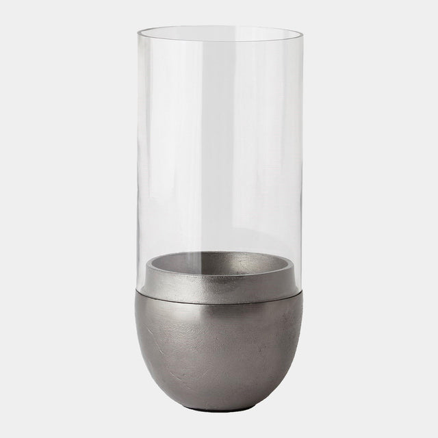Surya GV Elliptic Elliptic Hurricane 14"H x 6"W x 6"D Candleholder/Candle