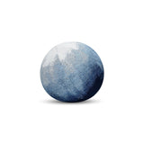 Elaine Smith Artful Midnight Orb Blue 12" Round Decorative Pillow