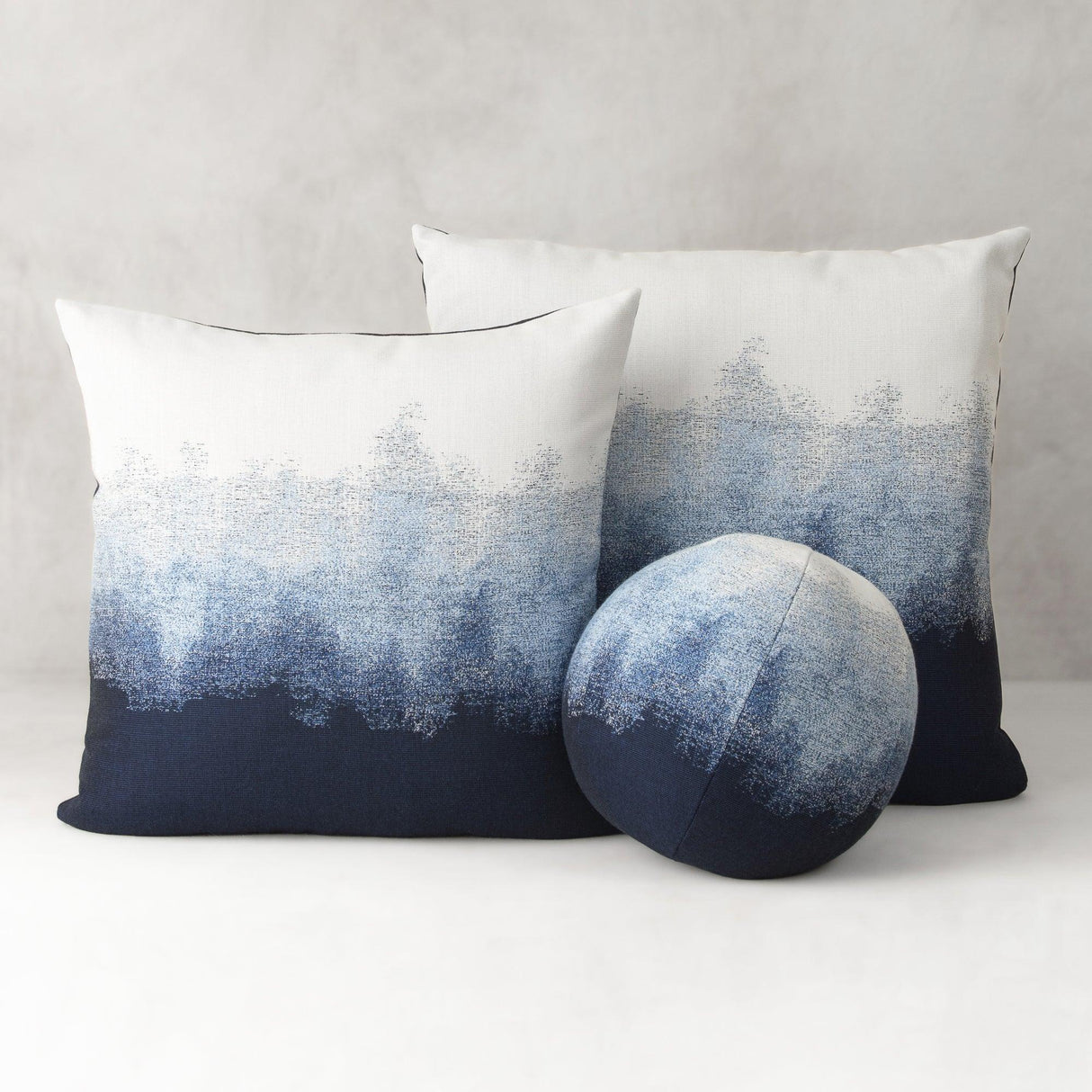Elaine Smith Artful Midnight Orb Blue 12" Round Decorative Pillow