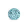 Elaine Smith Thumbprint Aruba Orb Teal 12" Round Decorative Pillow