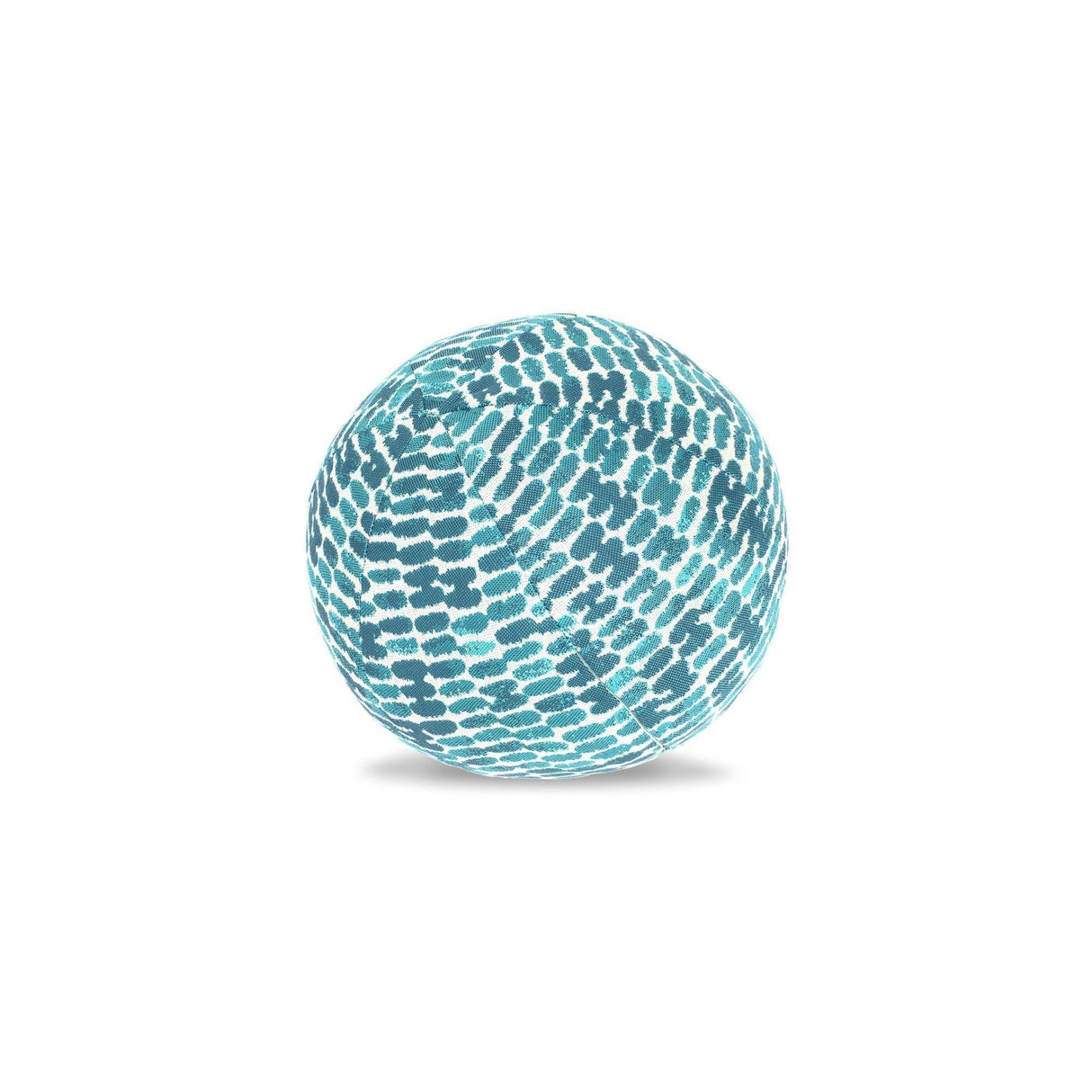Elaine Smith Thumbprint Aruba Orb Teal 12" Round Decorative Pillow