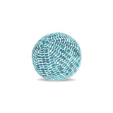Elaine Smith Thumbprint Aruba Orb Teal 12" Round Decorative Pillow