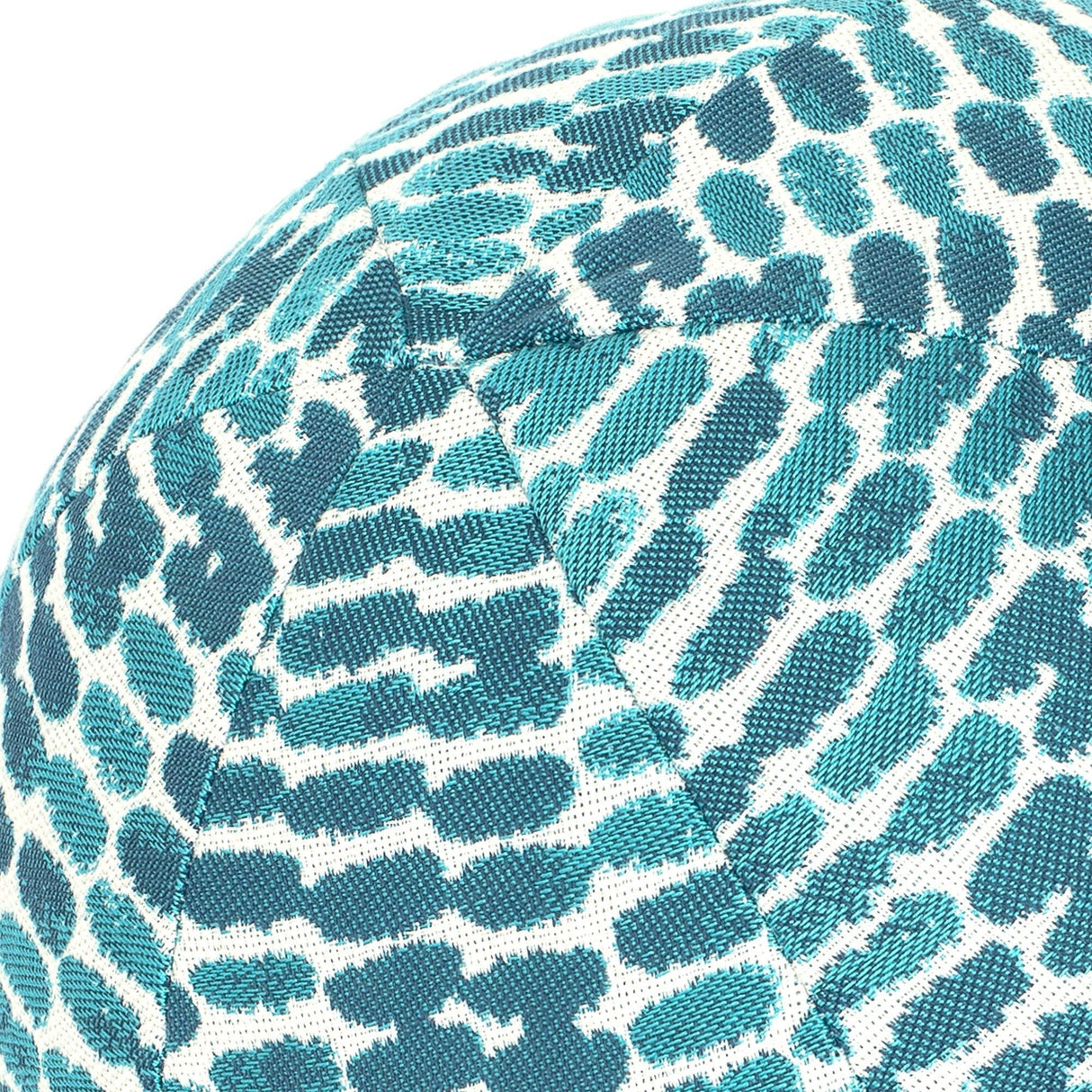 Elaine Smith Thumbprint Aruba Orb Teal 12" Round Decorative Pillow