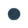 Elaine Smith Luxe Stripe Indigo Orb Deep Blue 12" Round Decorative Pillow