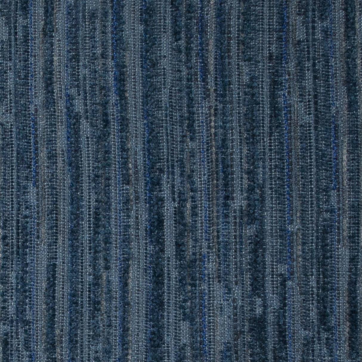 Elaine Smith Luxe Stripe Indigo Orb Deep Blue 12" Round Decorative Pillow