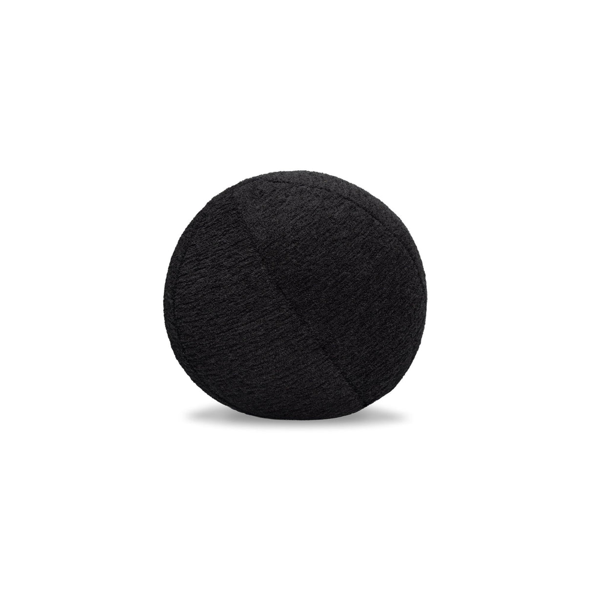 Elaine Smith Plush Charcoal Orb Black 12" Round Decorative Pillow